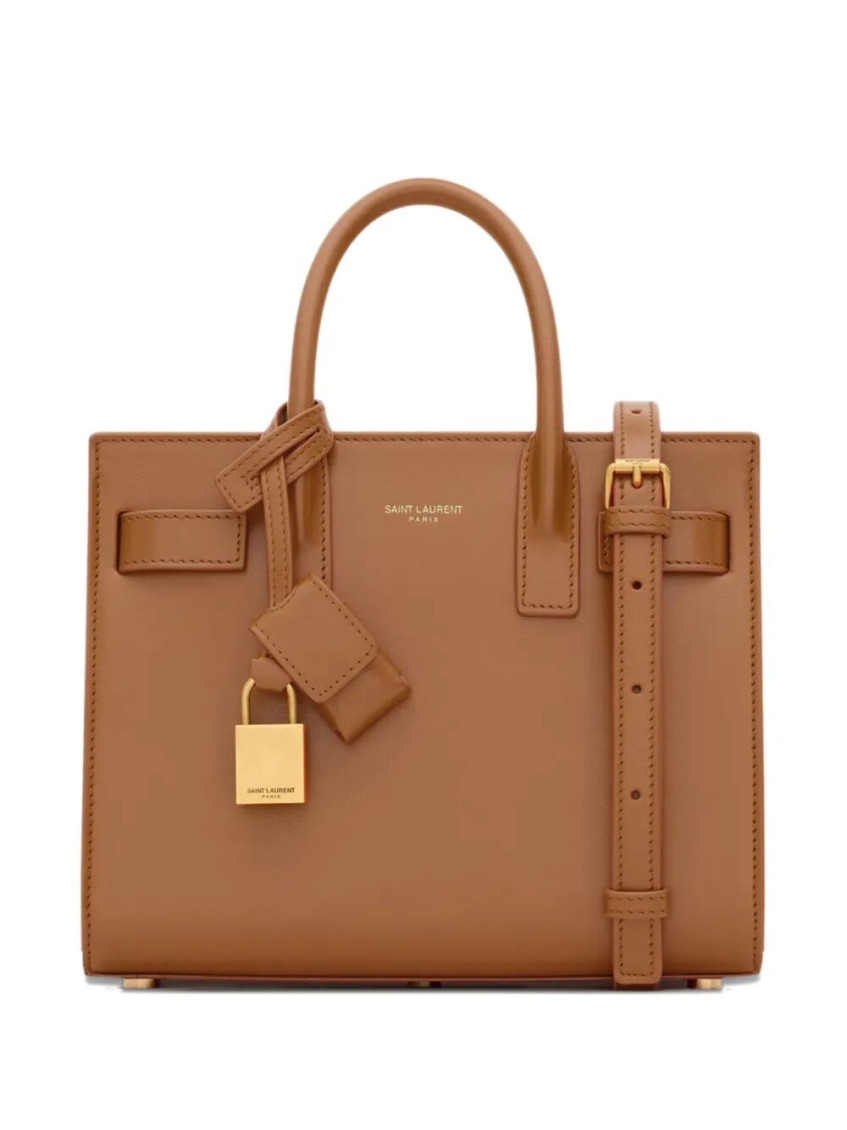 Saint Laurent Brown Sac De Jour Satchel