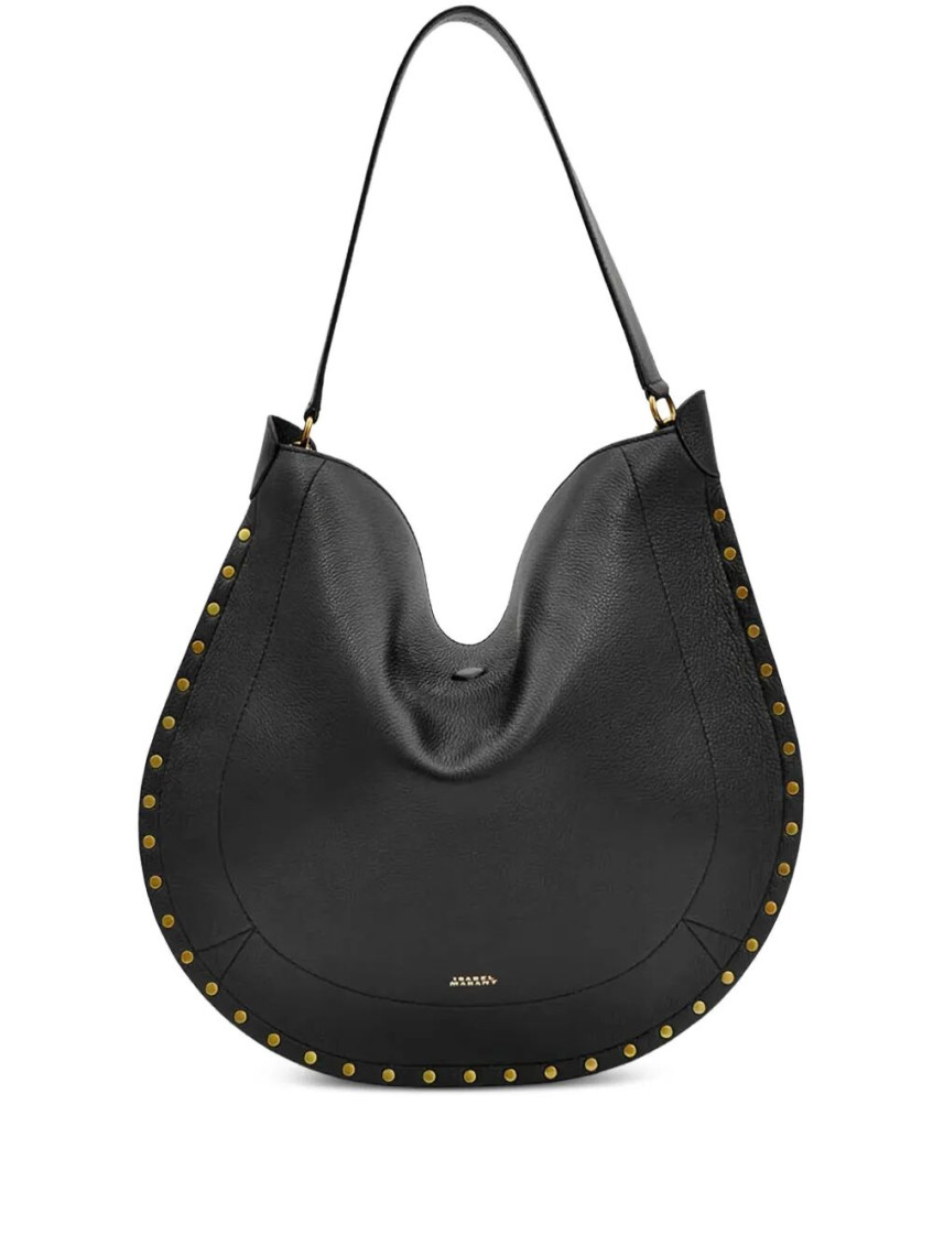 Isabel Marant Oskan Hobo Soft Shoulder Bag In Black