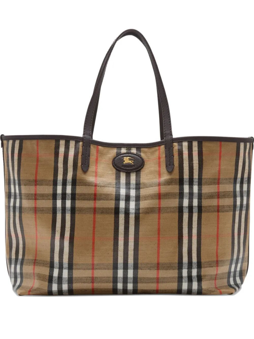 Burberry Beige Highlands Medium Tote In Sand