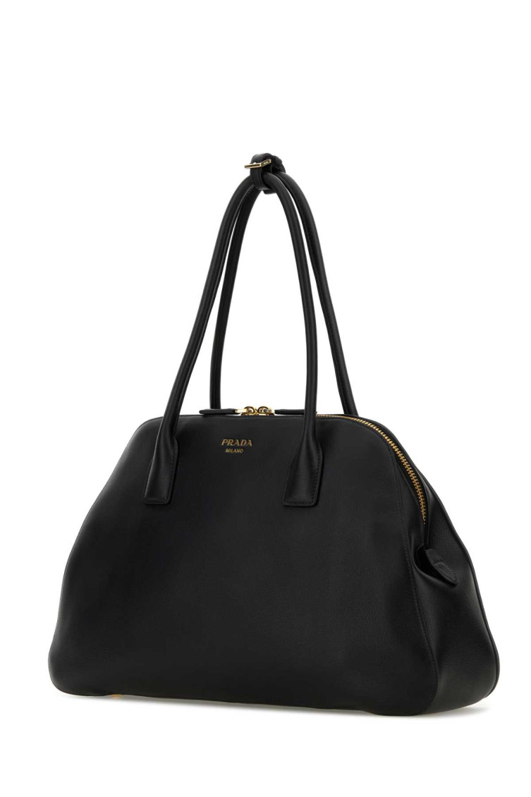 Prada Black Large Leather Tote for Women Online India at Darveys.com