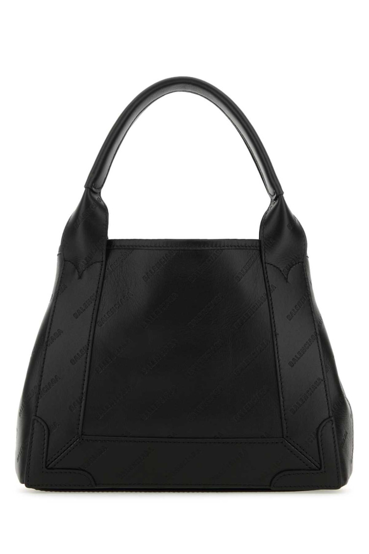 Balenciaga Structured Xs Handbag In Navy In Black