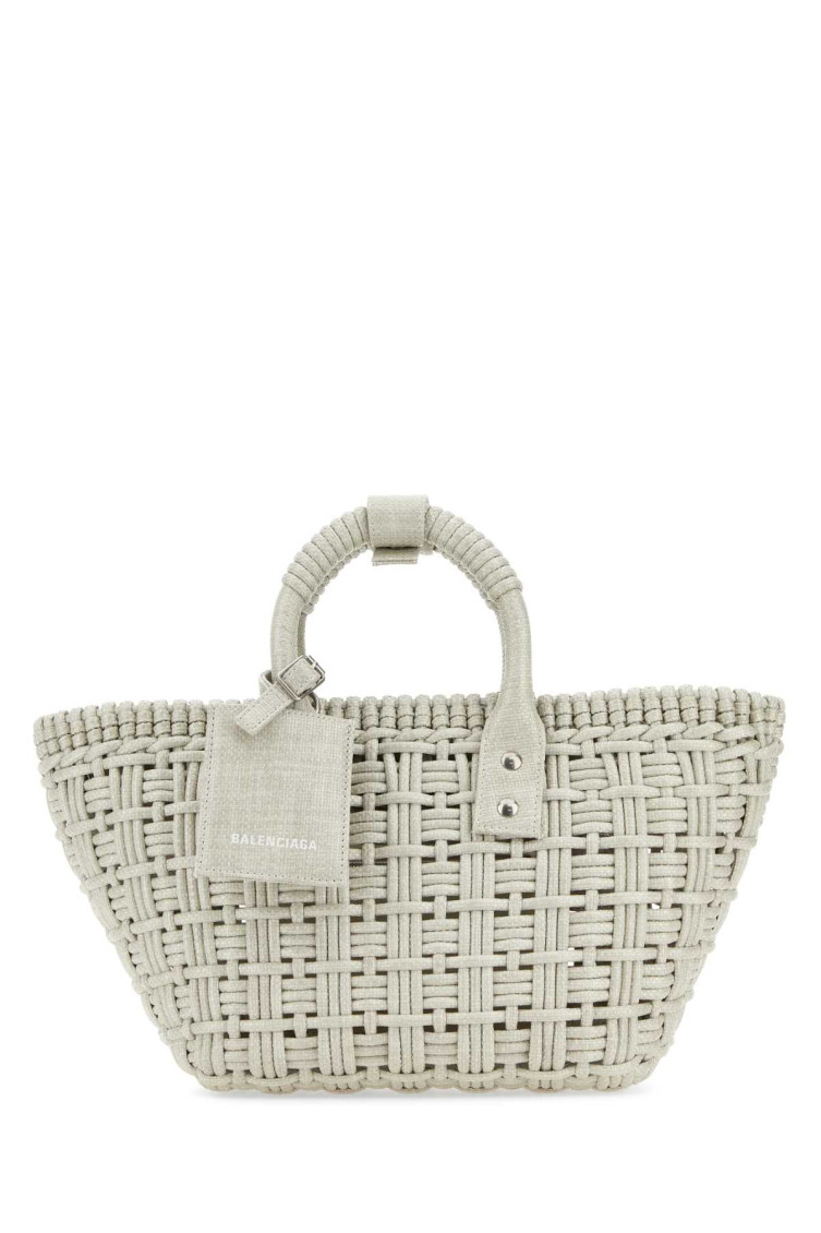 Balenciaga Bistro Xs Basket Tote Bag In Light Grey