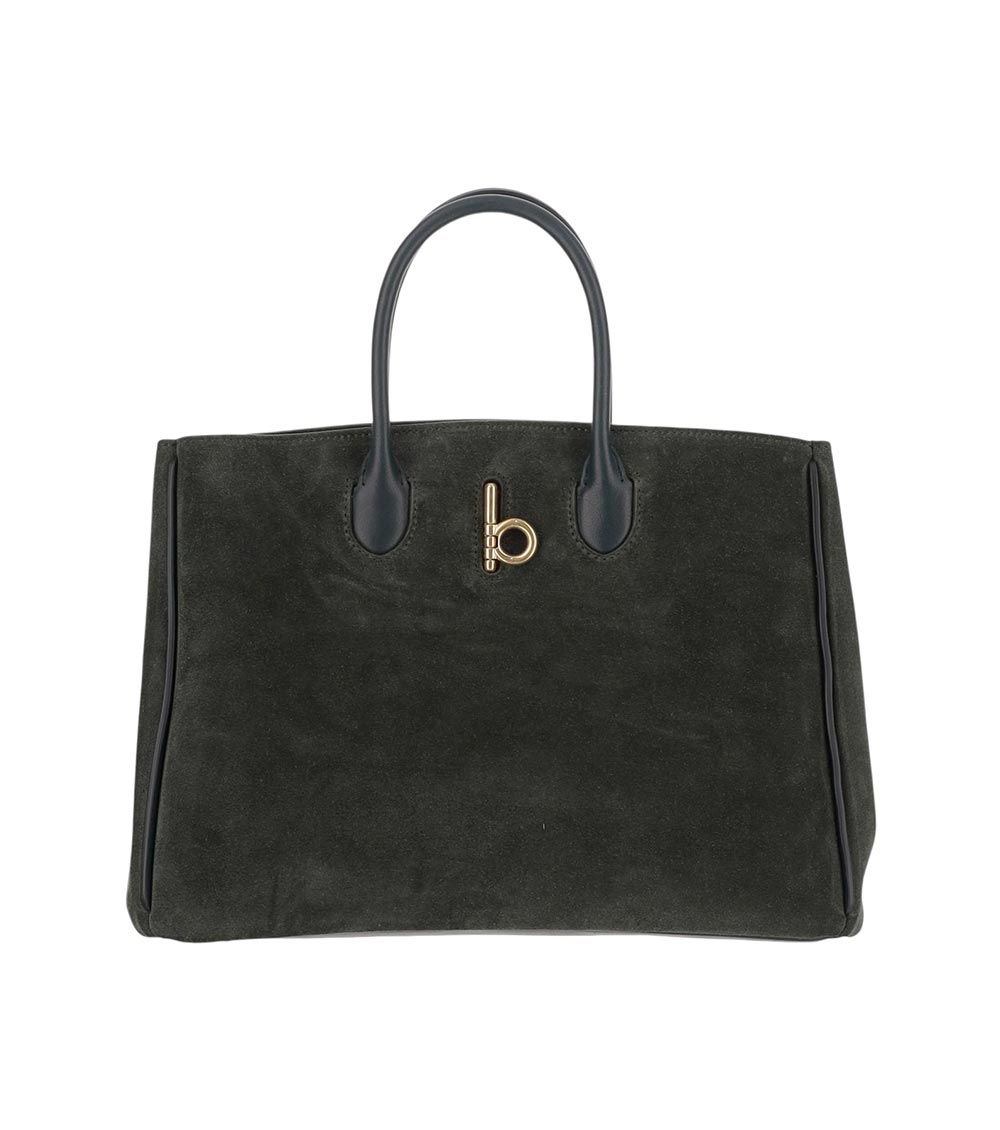 Burberry Large Rocking Horse Tote Bag In Green