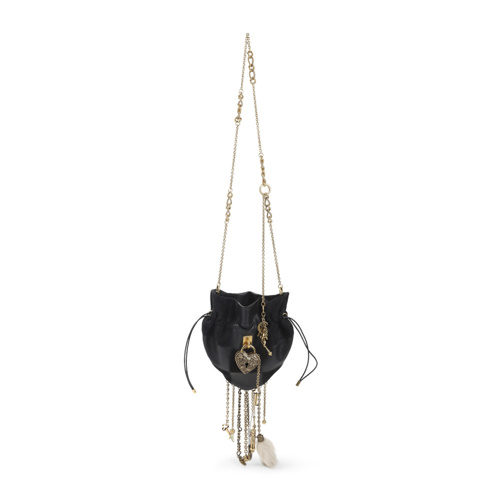 Chloé Chateau Treasures Patchwork Crossbody Bag In Black
