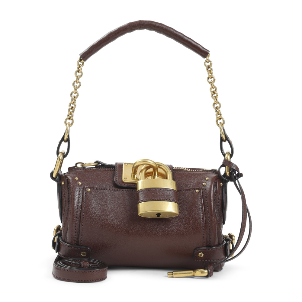 Chloé Brown Paddington Shoulder Bag In Orange