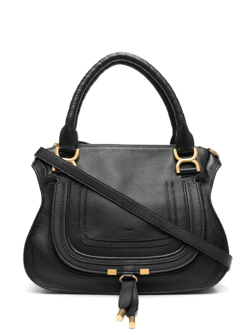 Chloé Black Marcie Satchel In Black