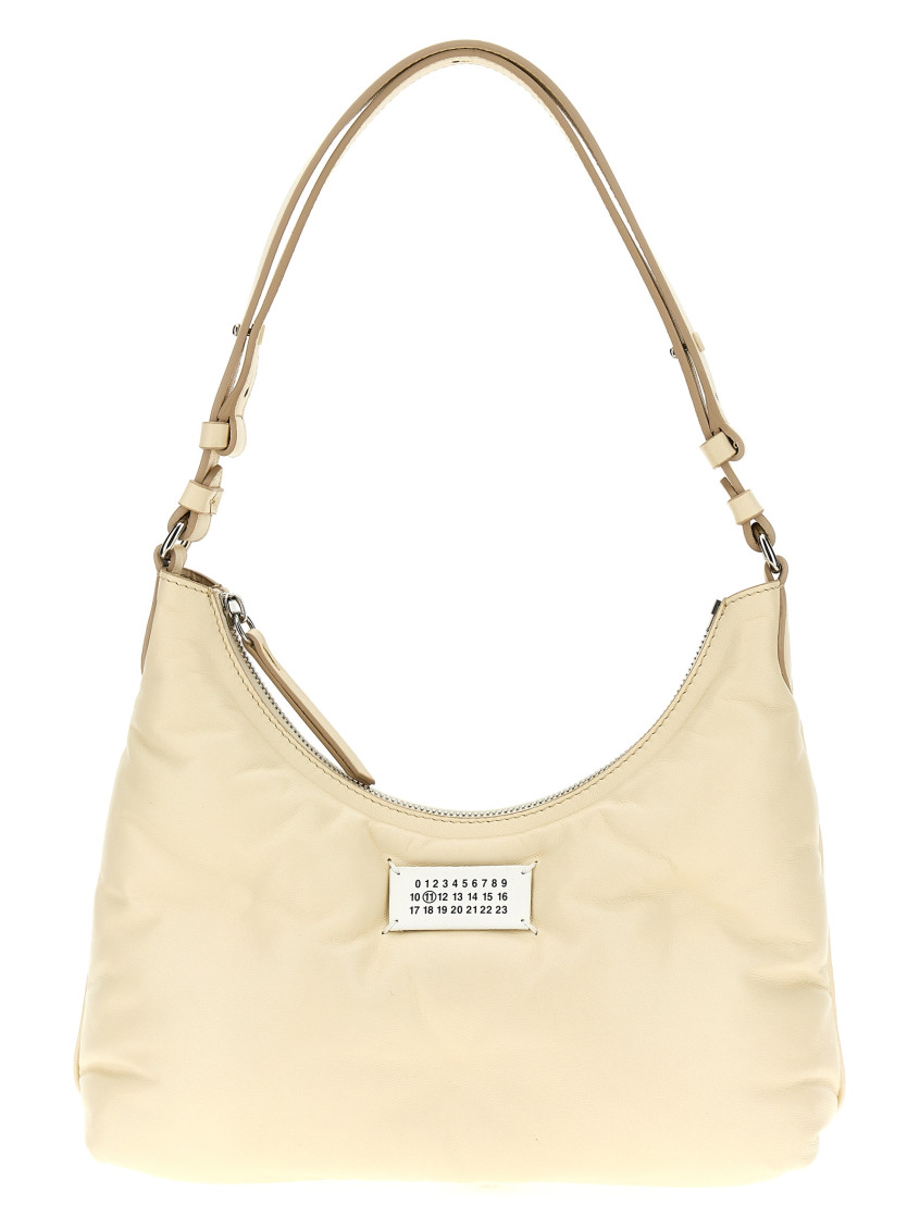 Maison Margiela Glam Slam Hobo Small Shoulder Bag In White