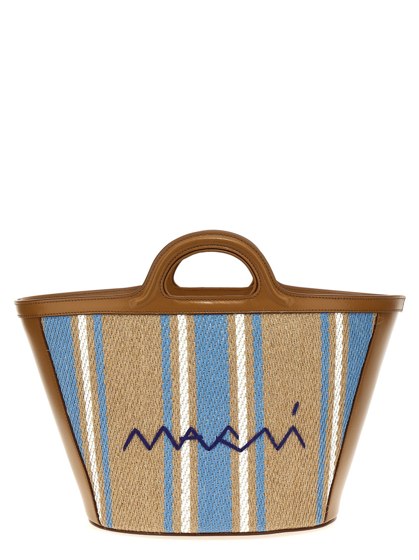 Marni Micro Tropicalia Tote Bag In Multicolor