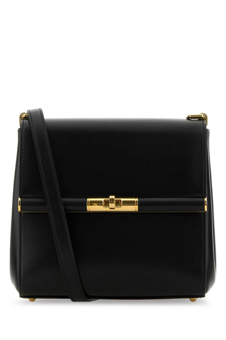 Dolce & Gabbana Leather Shoulder Bag In Black