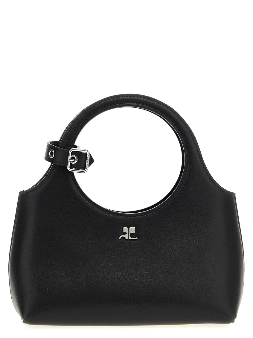 Courrèges Day Mini Bag Buckle Detail In Black