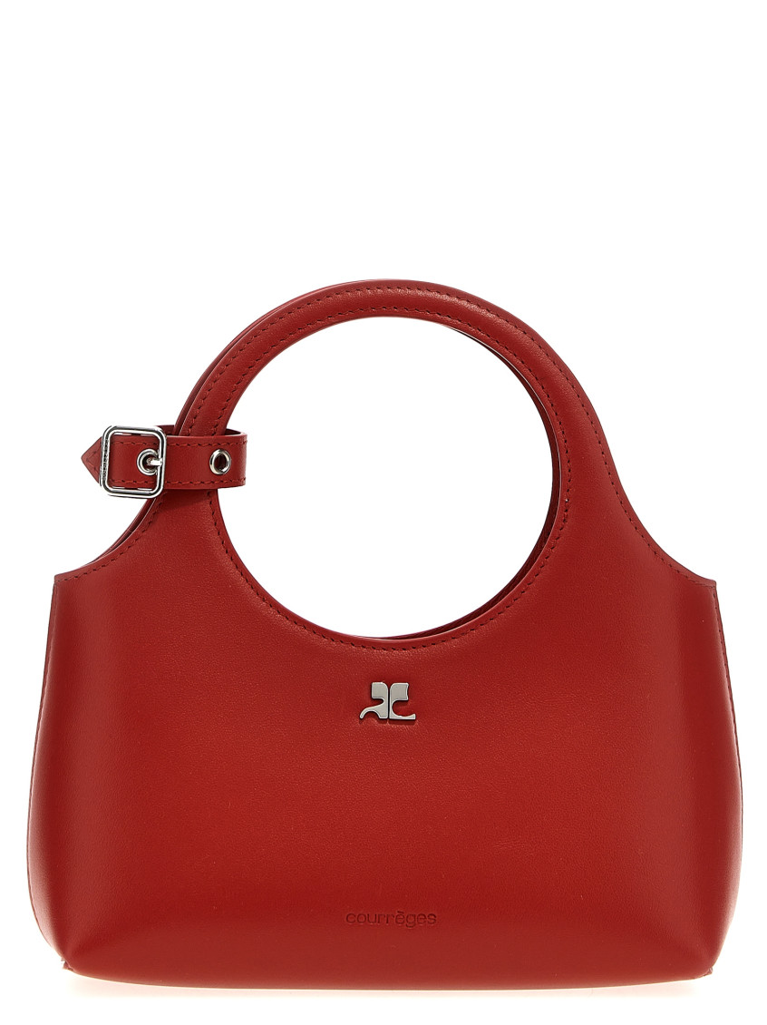 Shop Courrèges Red Mini Holy Day Handbag