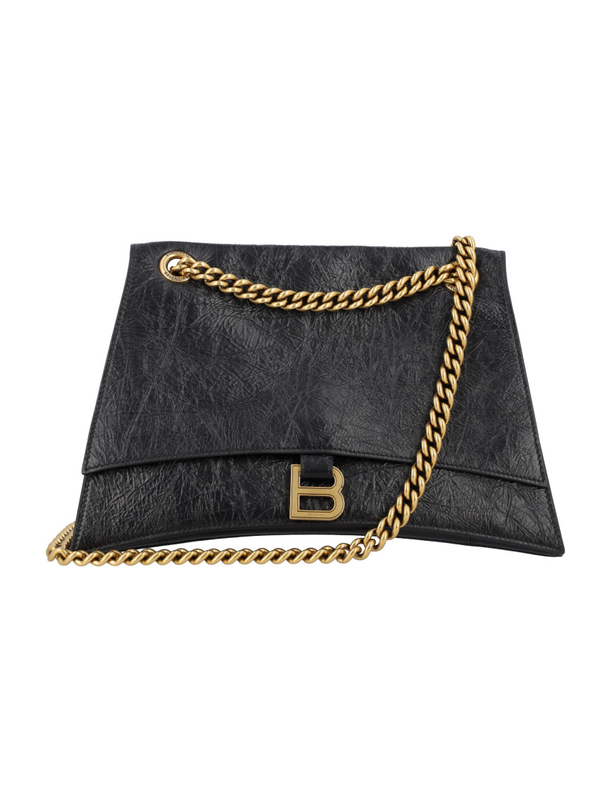 Balenciaga Black Crush Medium Shoulder Bag