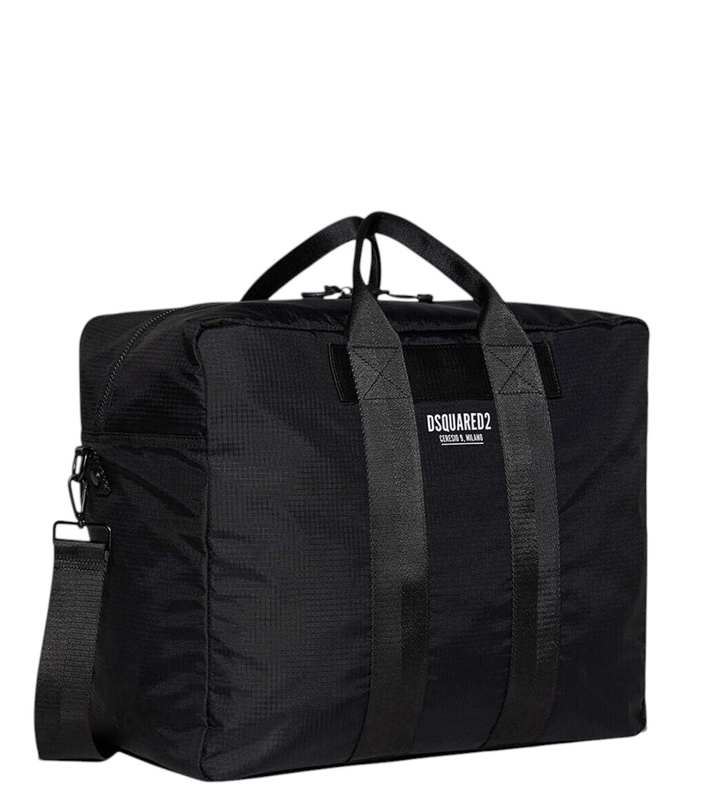 DSQUARED2 ボストンバッグ 黒 Ceresio 9 Dsquared2 Black Ceresio 9 Large Duffle Bag for Men Online India at