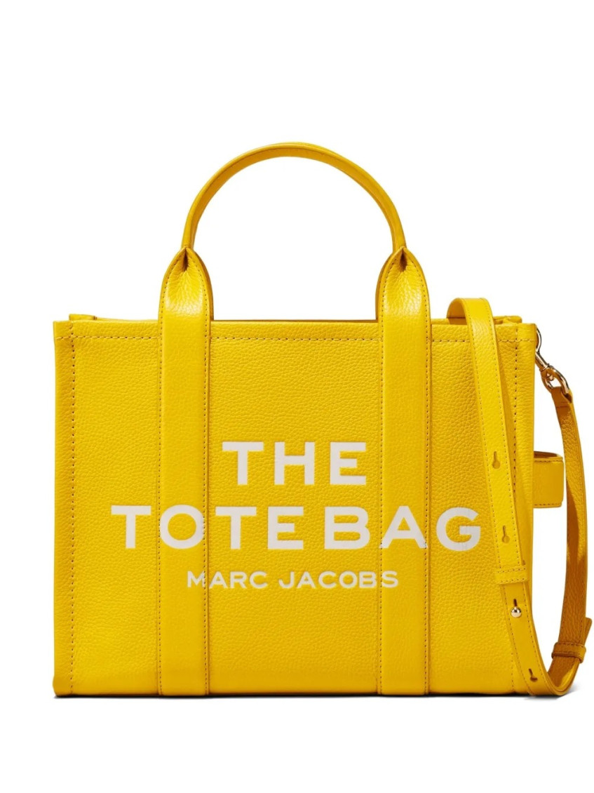 Marc Jacobs Yellow Logo Medium Tote