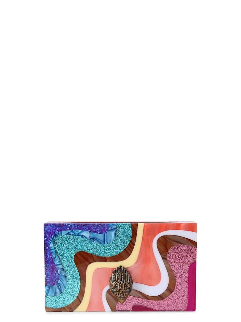 Kurt Geiger Multicolor Party Box Clutch In Multi