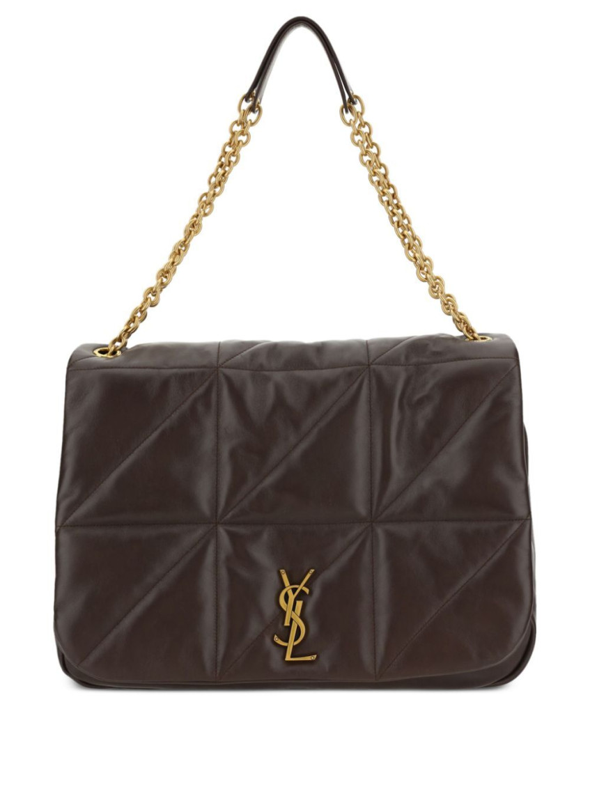 Saint Laurent Jamie 4.3 Leather Shoulder Bag In Dark Brown