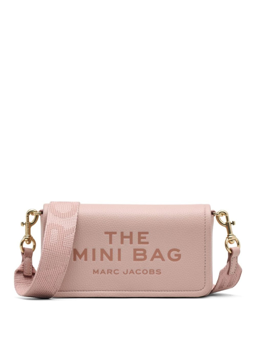 Marc Jacobs 'the Mini Bag' Pink Crossbody Bag With Logo Detail In Light Pink
