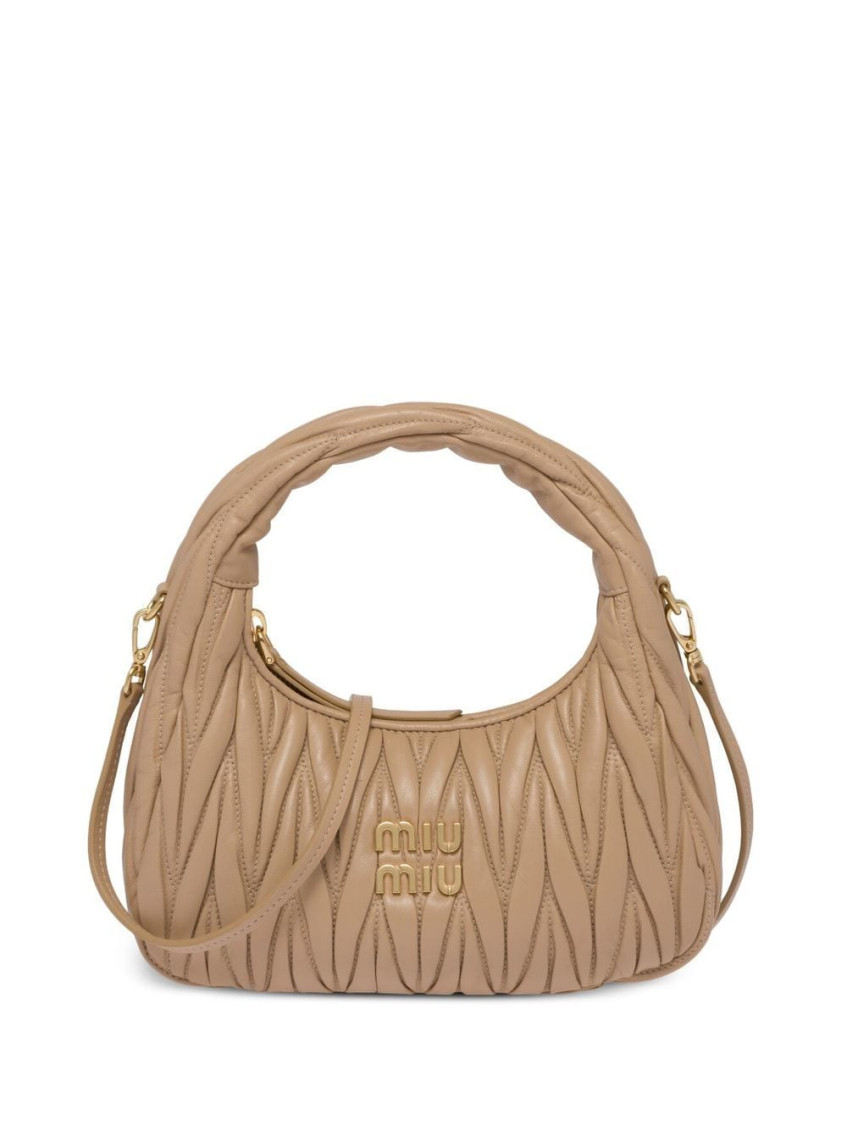 Miu Miu Beige Wander Bag In Beige