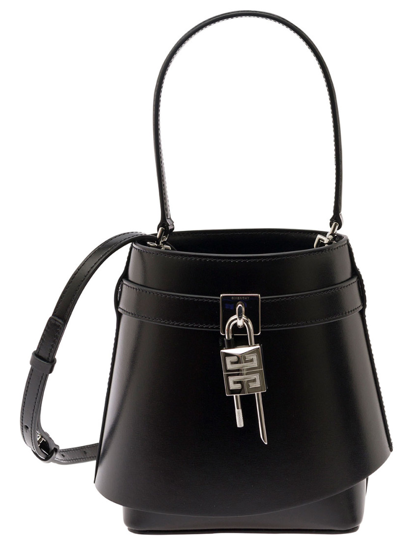 Givenchy Black Shark Look Bucket Bag In Black