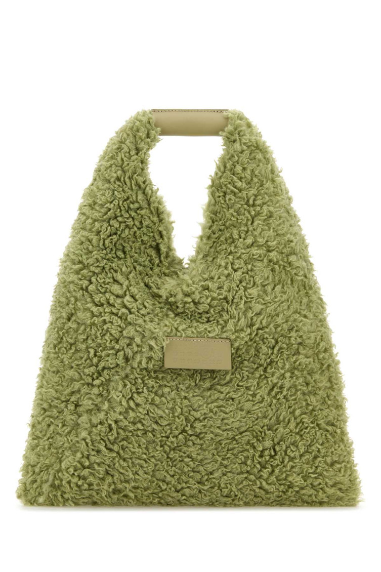 MM6 Maison Margiela Light Green Small Japanese Tote Bag for Women 
