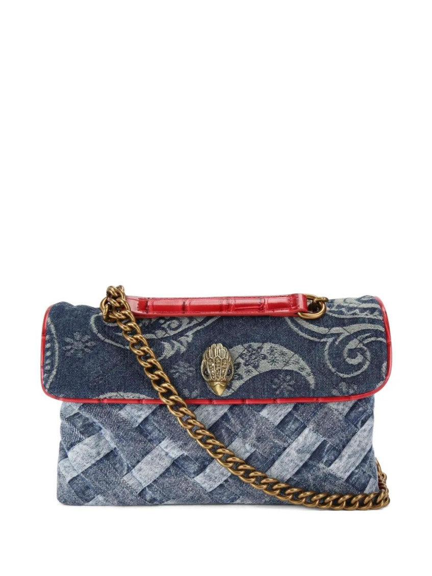 Kurt Geiger London Kensington Denim Convertible Shoulder Bag In Multi