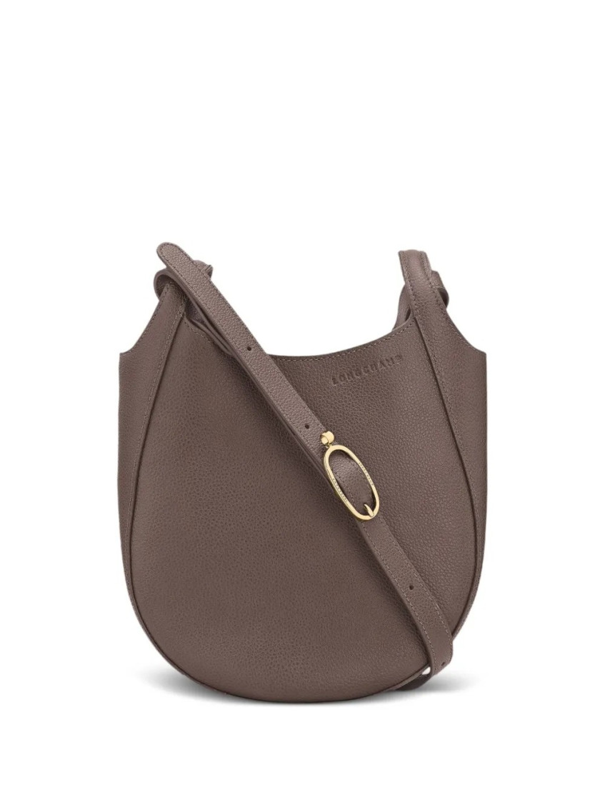 Longchamp Taupe Le Foulonne Small Crossbody Bag In Brown