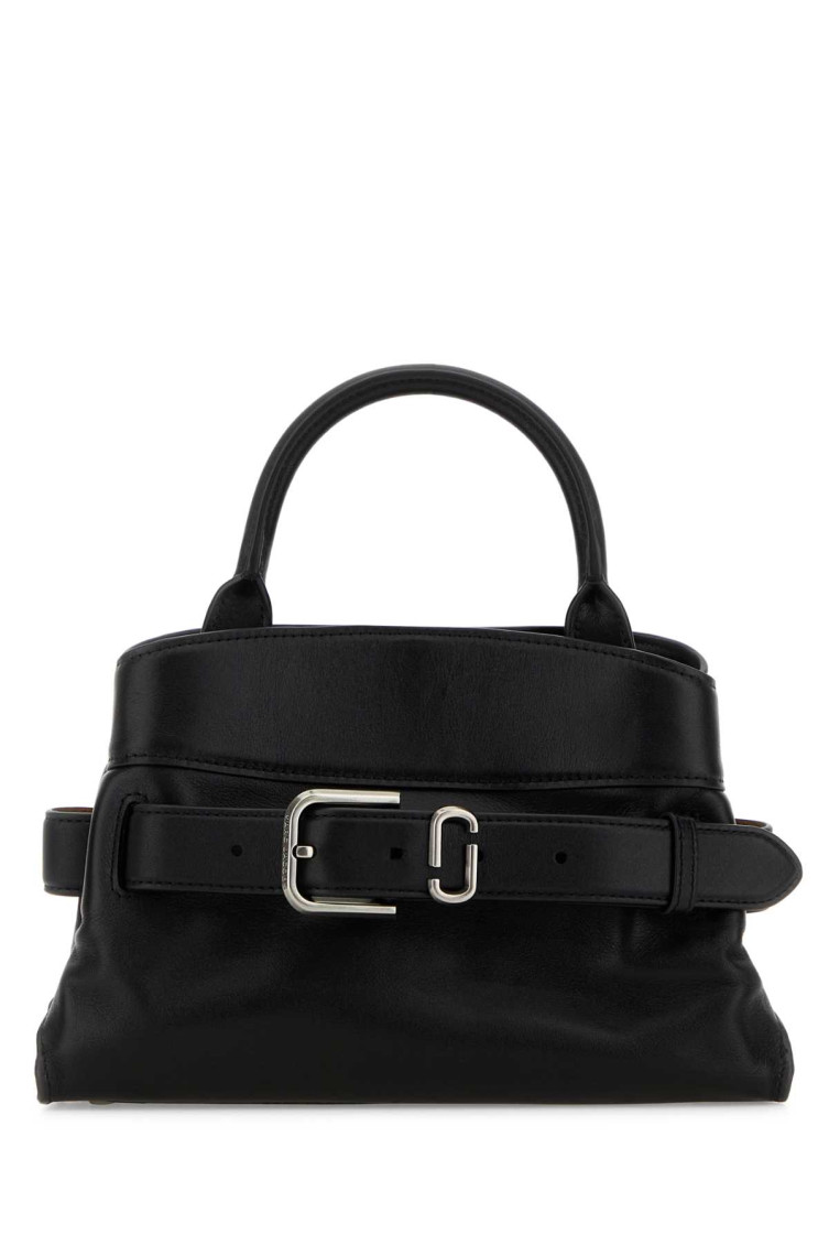 Marc Jacobs Small Structured Satchel Handbag With Top Handle In Black