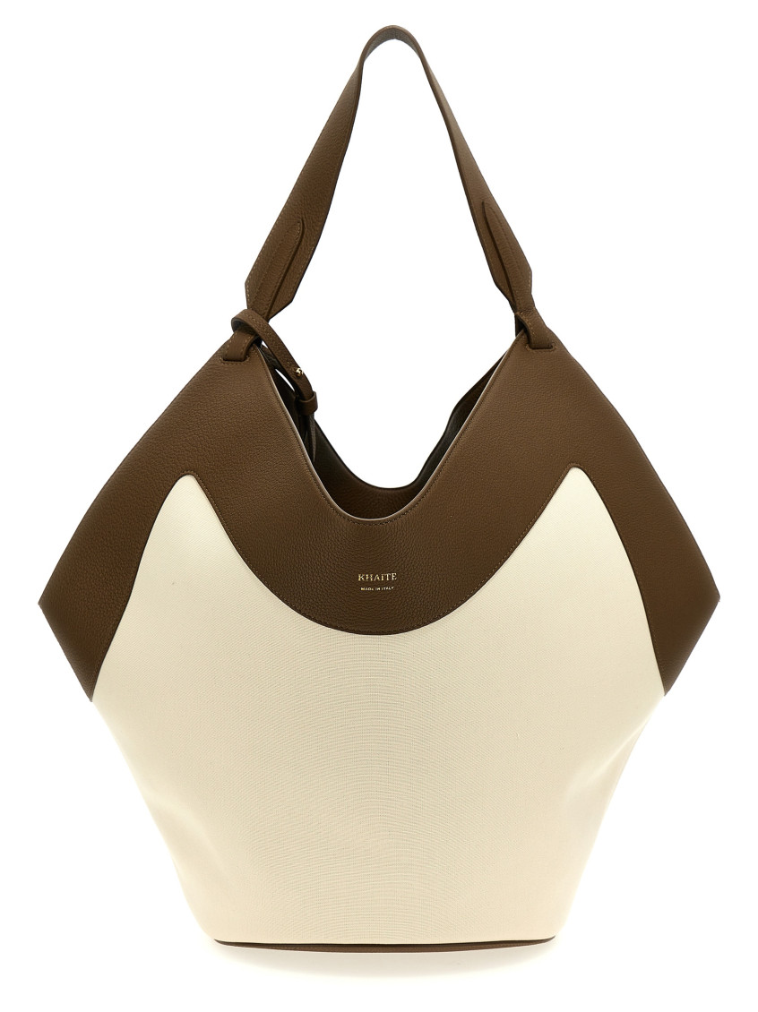 Khaite Medium Lotus Tote Bag In Neutral