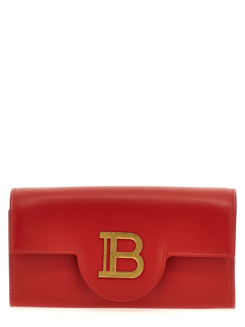 BALMAIN RED B-BUZZ CROSSBODY BAG 