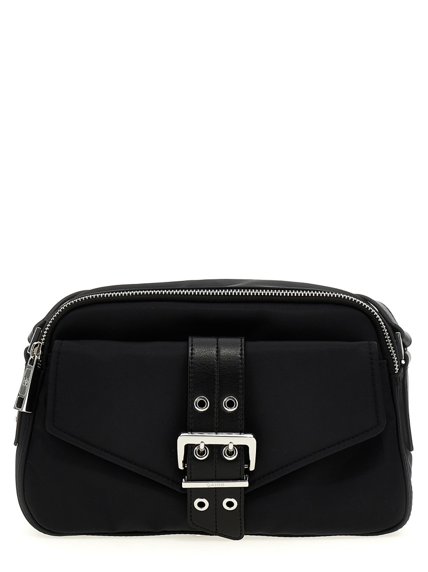 Ganni Crossbody Bag In Black