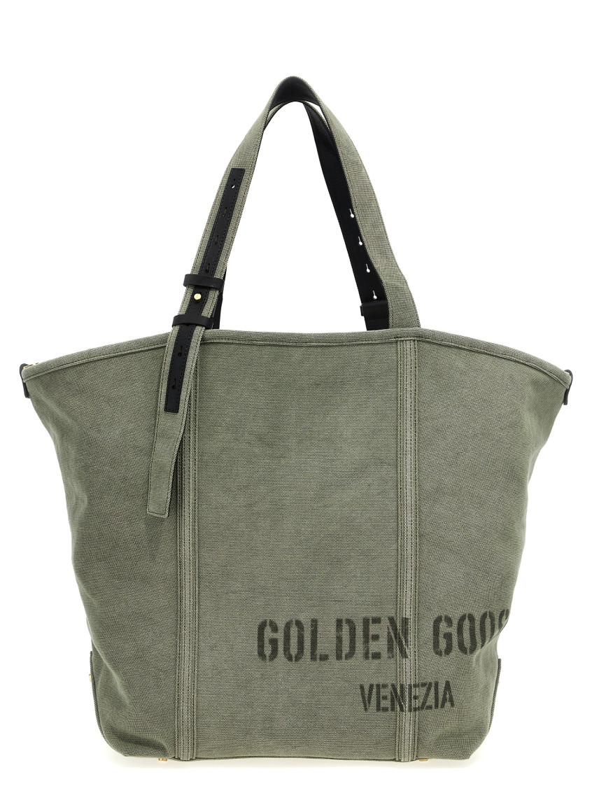 Golden Goose Tote Bag Everyday Versatile Straps In Grey