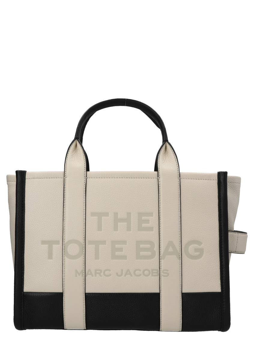 Marc Jacobs Beige The Colorblock Medium Tote Shopping Bag In Beige