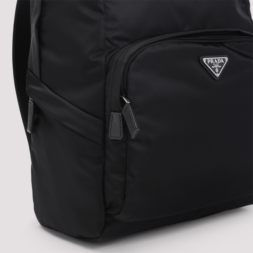 Prada Black Re-nylon Backpack for Men Online USA at Darveys.com