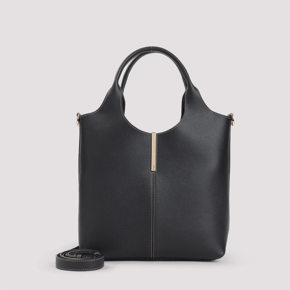 Tod's Black Leather Mini Tote Bag