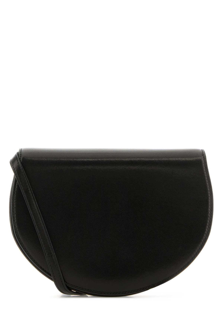 The Row Women's Leather Canteen Shoulder Bag In Black