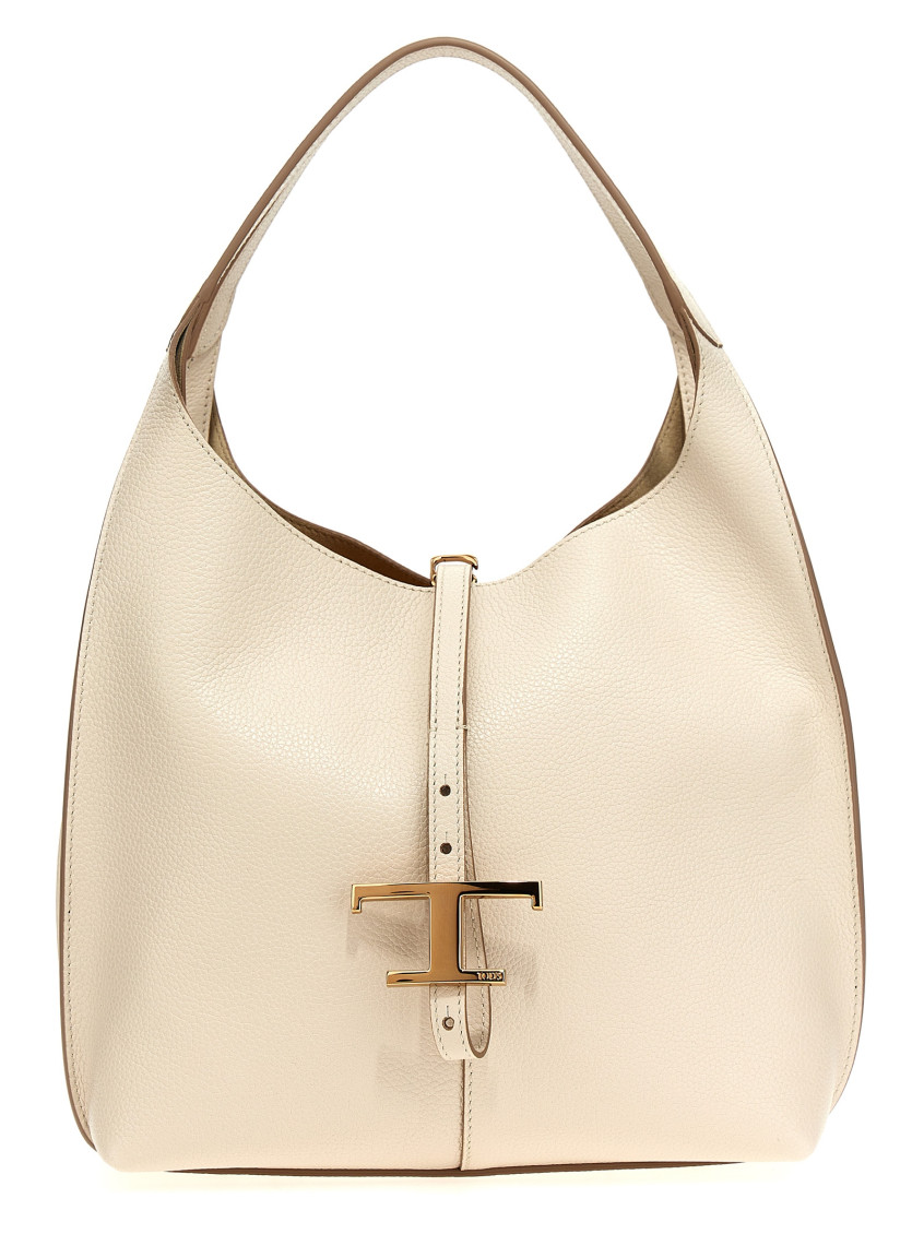 Tod's White T Timeless Small Shoulder Bag In White