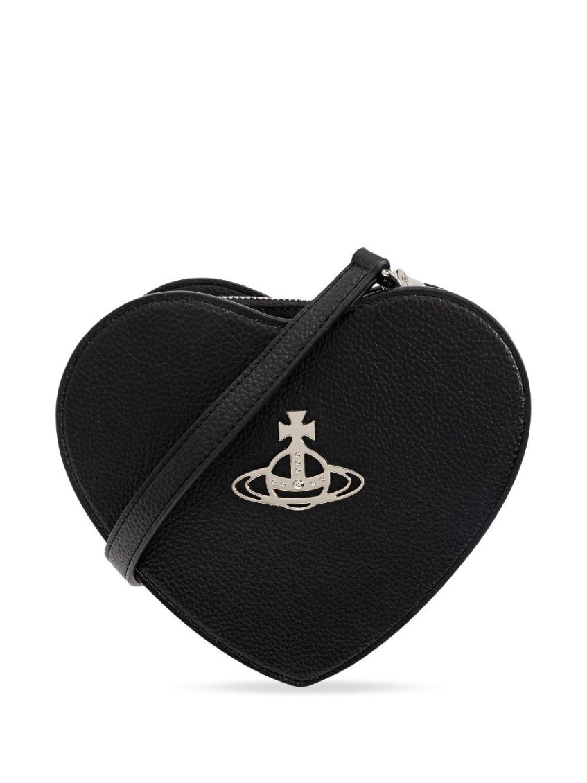 Vivienne Westwood Louise Heart-shaped Crossbody Bag In Black