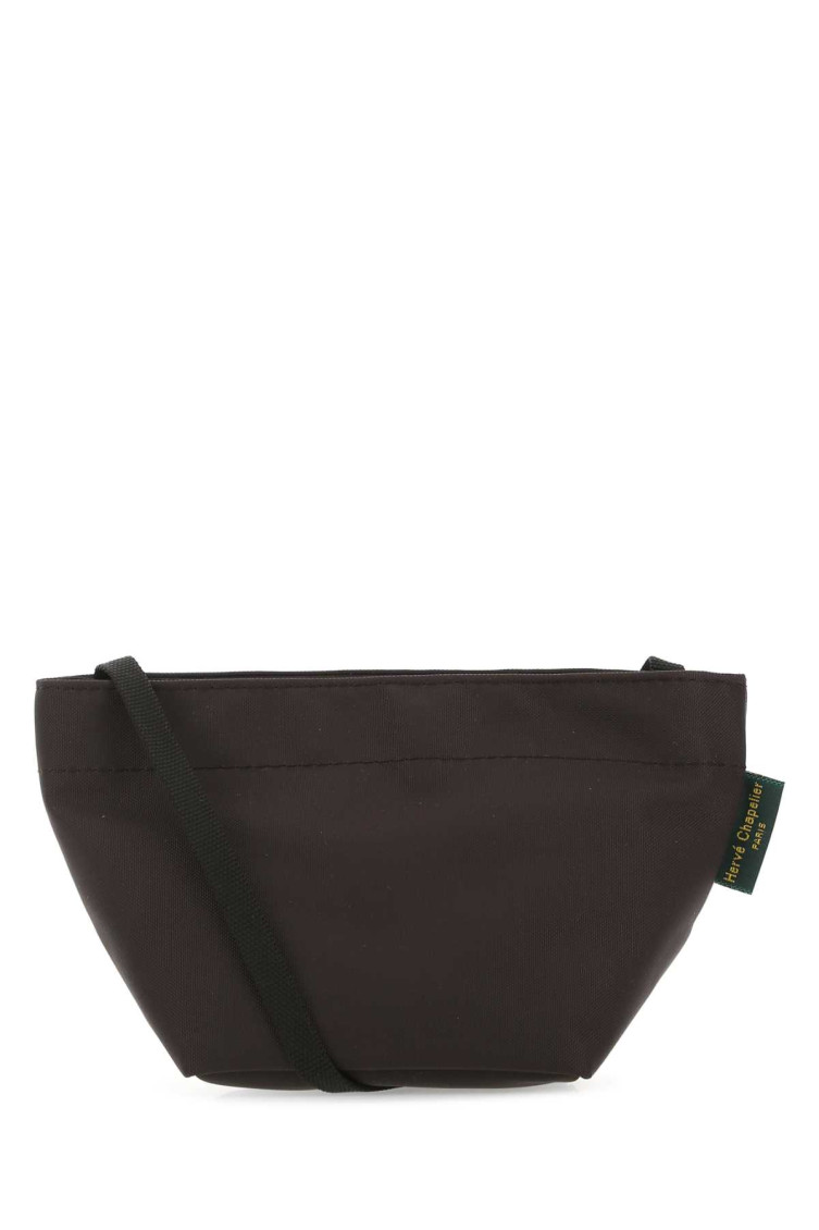Herve Chapelier Square Bottom Shopping Bag In Brown