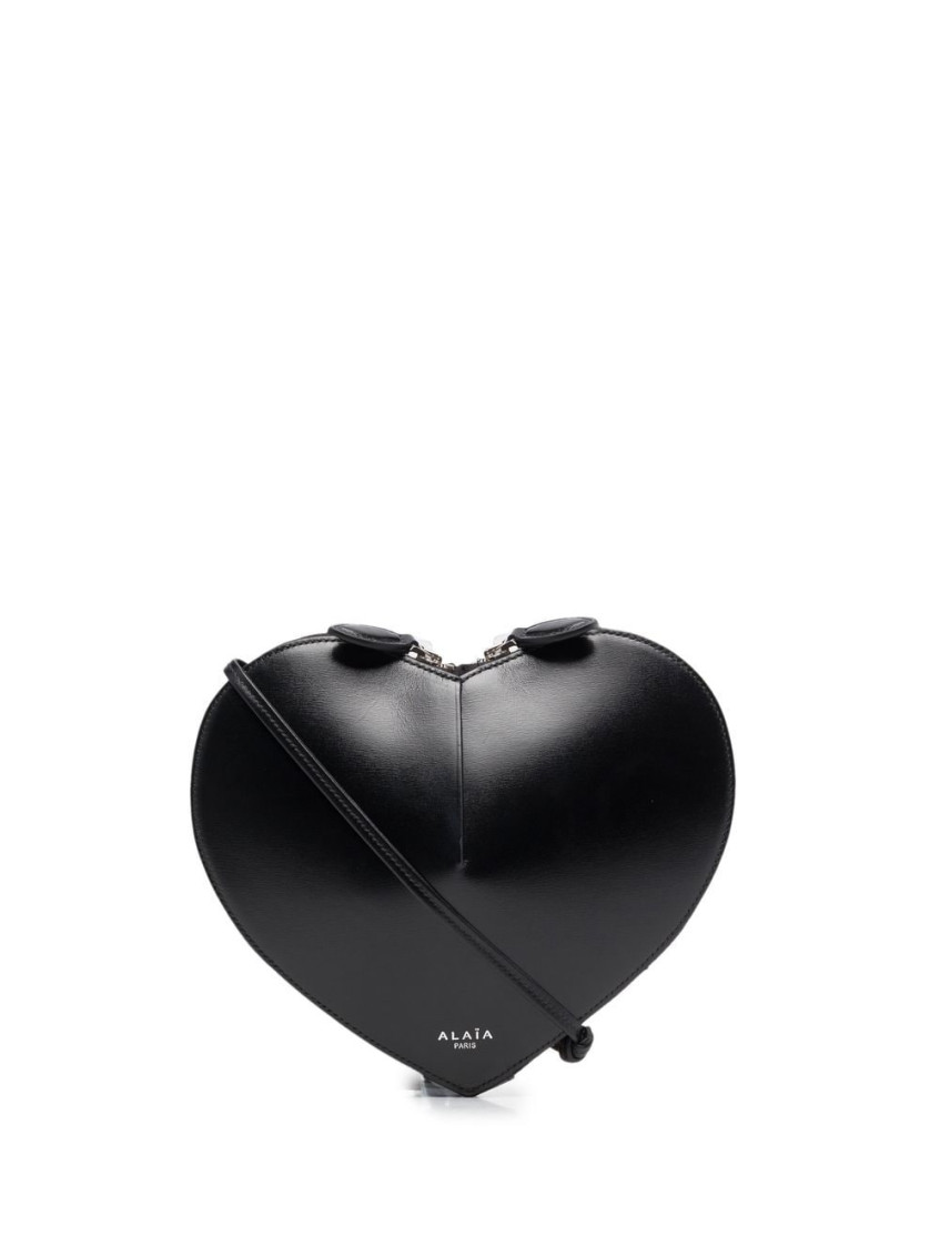 Alaïa Black Heart-shaped Crossbody Bag