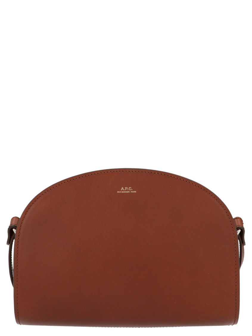 Apc Demi-lune Crossbody Bag In Brown