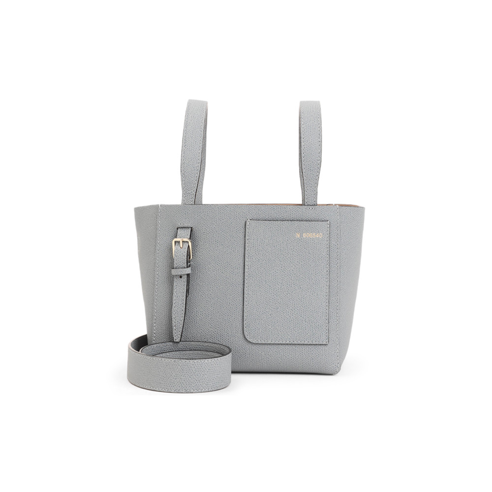 Valextra Micro Leather Bucket Bag