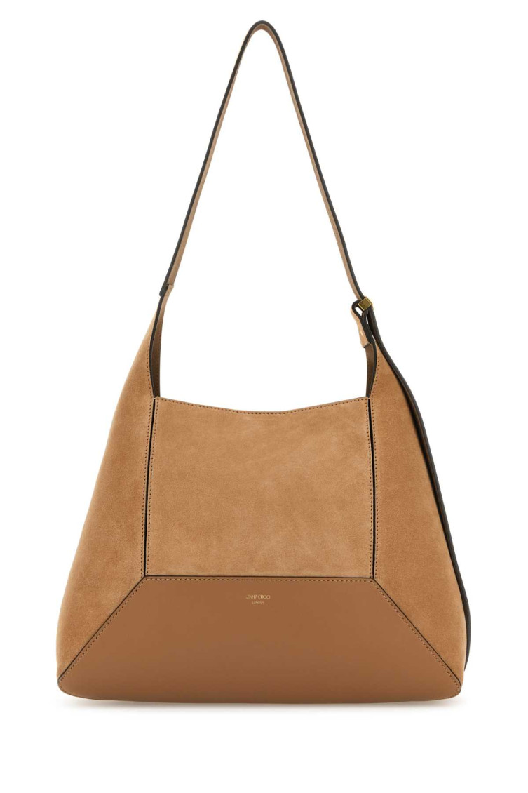 Jimmy Choo Medium Leather Diamond Hobo Shoulder Bag