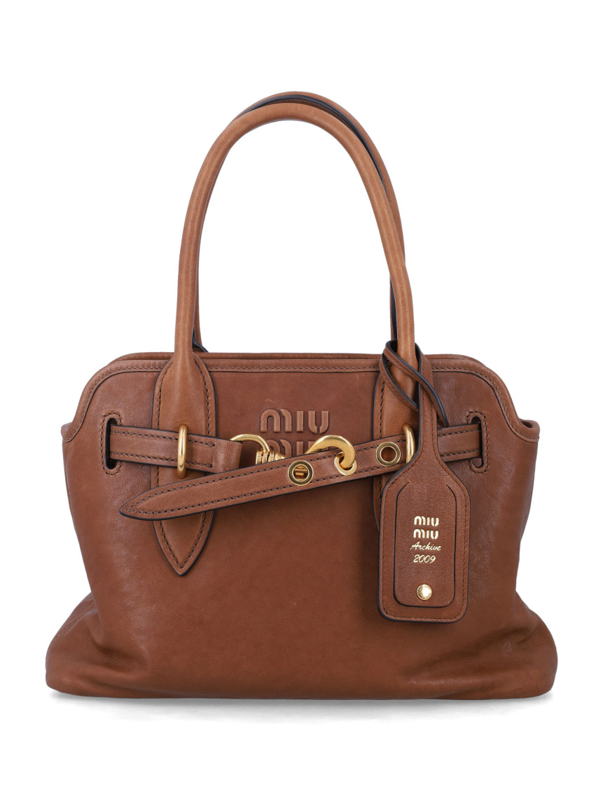 Miu Miu Brown Aventure Medium Shoulder Bag for Women Online USA at
