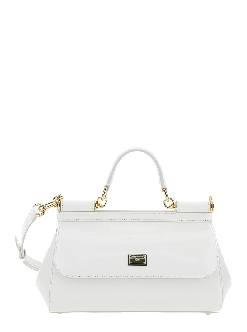 Dolce & Gabbana White Sicily Satchel Bag In White
