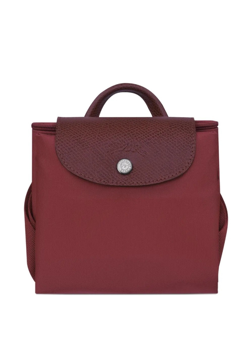 Longchamp Red Le Pliage Backpack In Brown