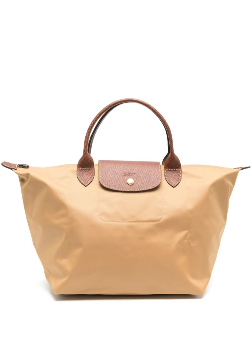 Longchamp Fawn Le Pliage Original Medium Tote In Metallic