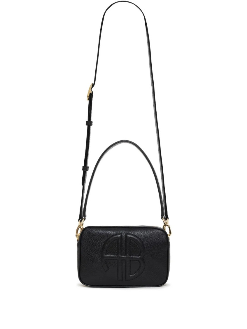 Anine Bing Black Lili Shoulder Bag In Pattern