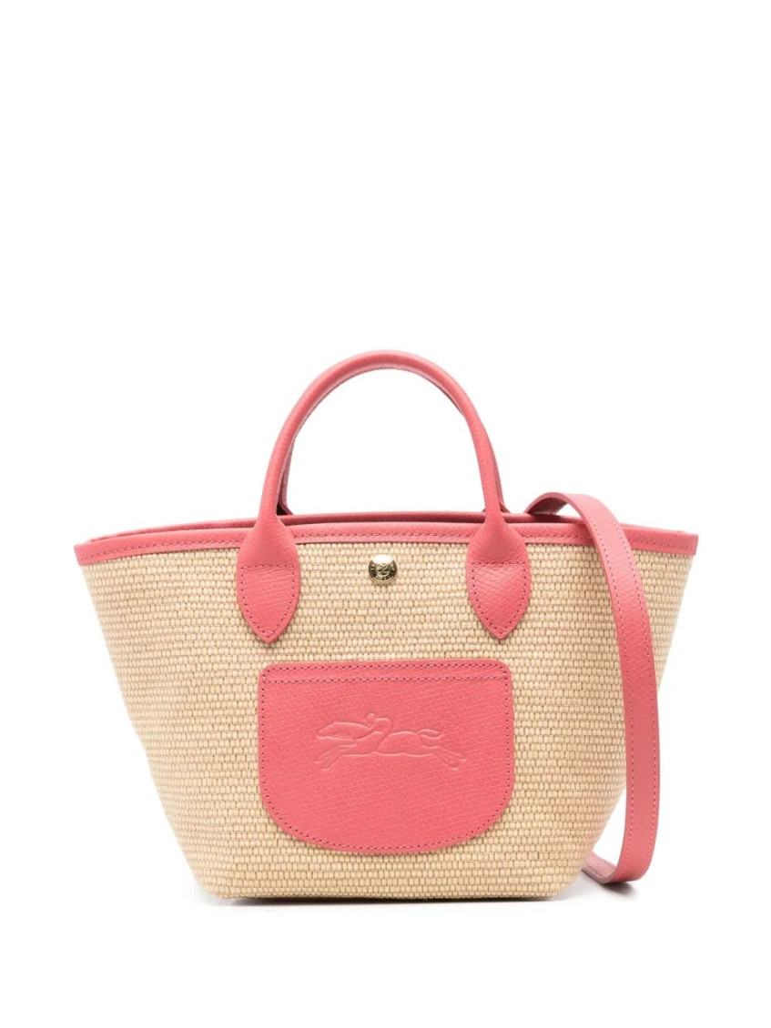 Longchamp Pink Le Panier Xs Tote In Brown