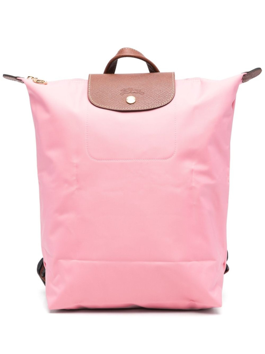 Longchamp Pink Le Pliage Original Medium Backpack In Blue