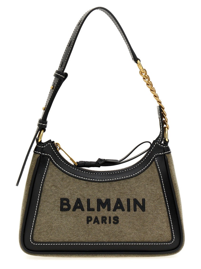 Balmain B-army Shoulder Bag In Green
